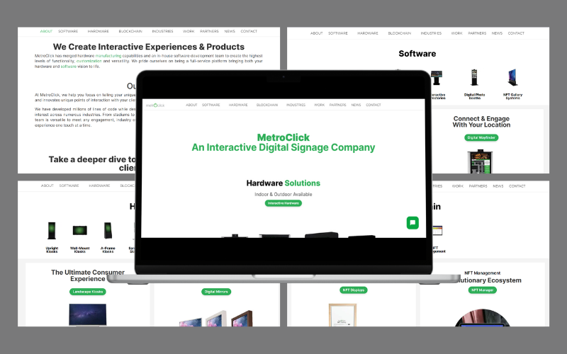 MetroClick Website - Custom Kiosk Manufacturers