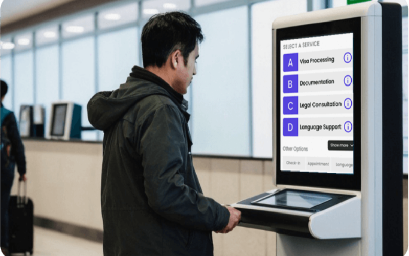 Real-Time Queue Management for Kiosks