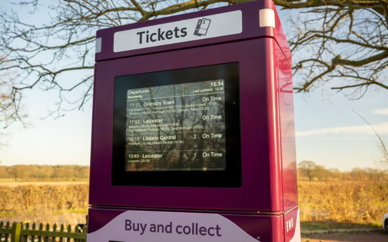 self-service kiosks for public transportation stations