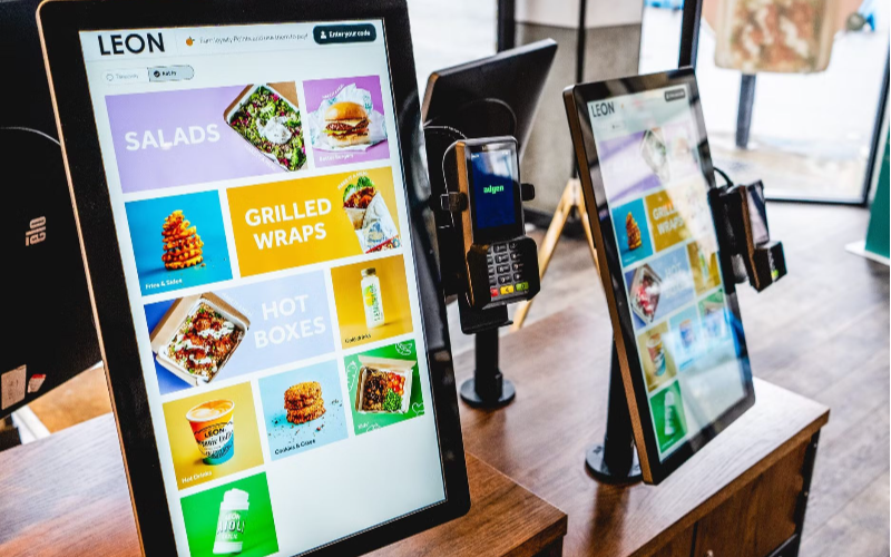 Features in a Restaurant Self-Ordering Kiosk